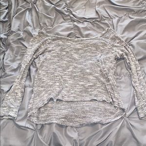 Grey slight off the shoulder top worn a few times